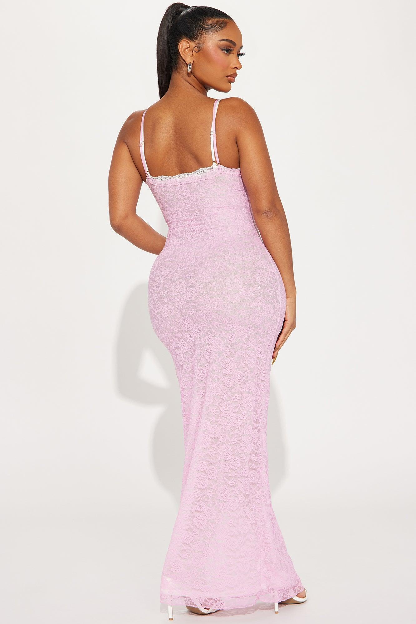 Camila Lace Maxi Dress - Pink/combo Product Image