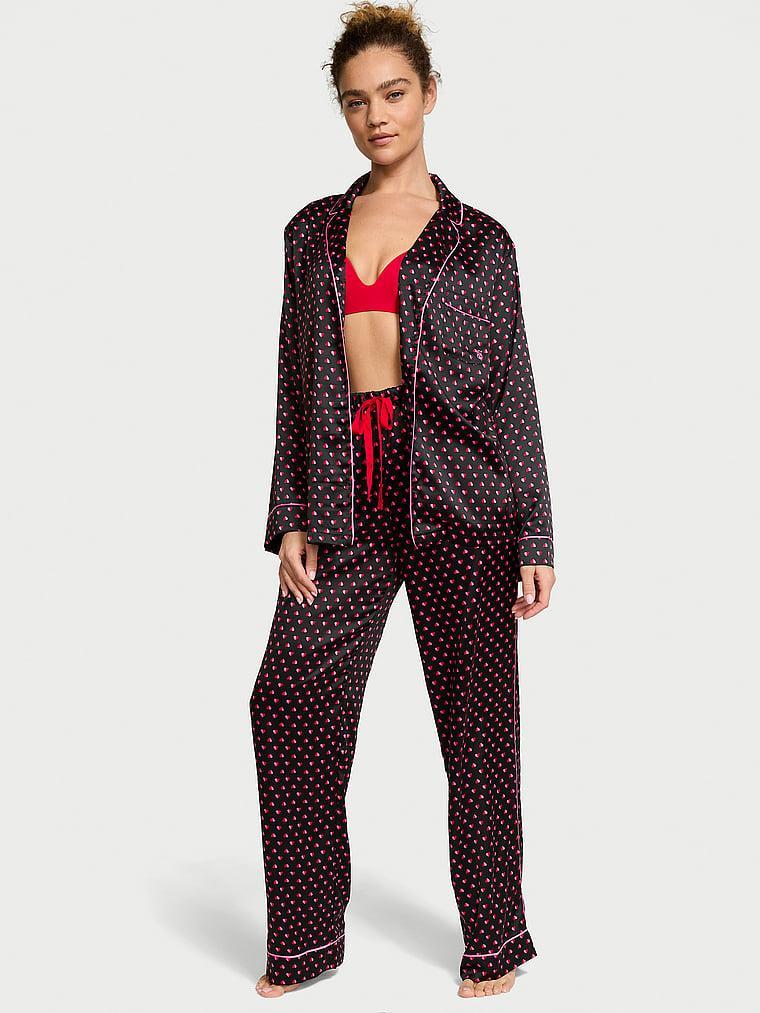 Satin Long Pajama Set Product Image