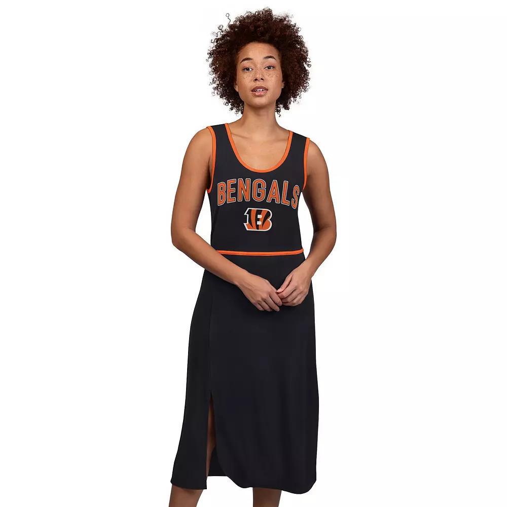 Women's G-III 4Her by Carl Banks  Black Cincinnati Bengals Center Field Maxi Dress, Size: Small Product Image