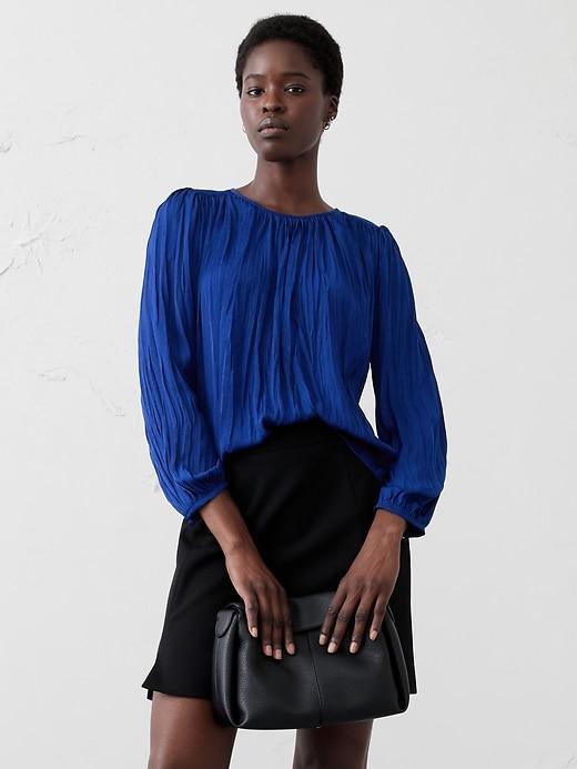 Crystal Pleated Blouse Product Image