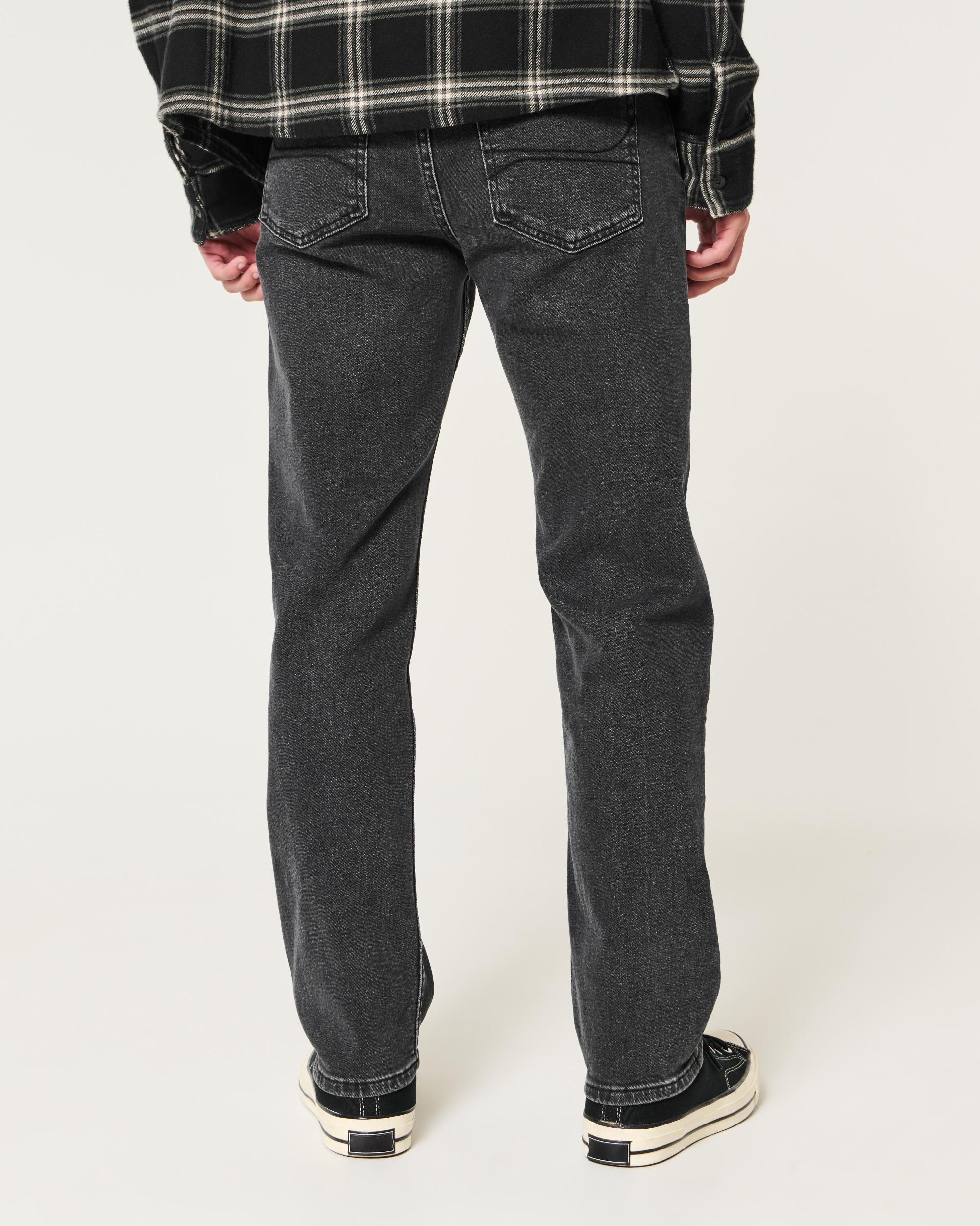 Washed Black Loose Jeans Product Image