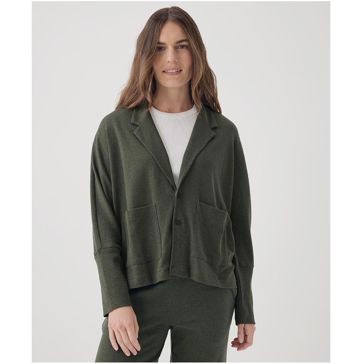 Womens Airplane Relaxed Blazer 3XL Product Image