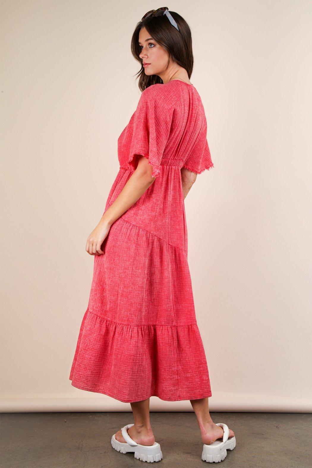 Tomato Gauze Midi Dress Product Image