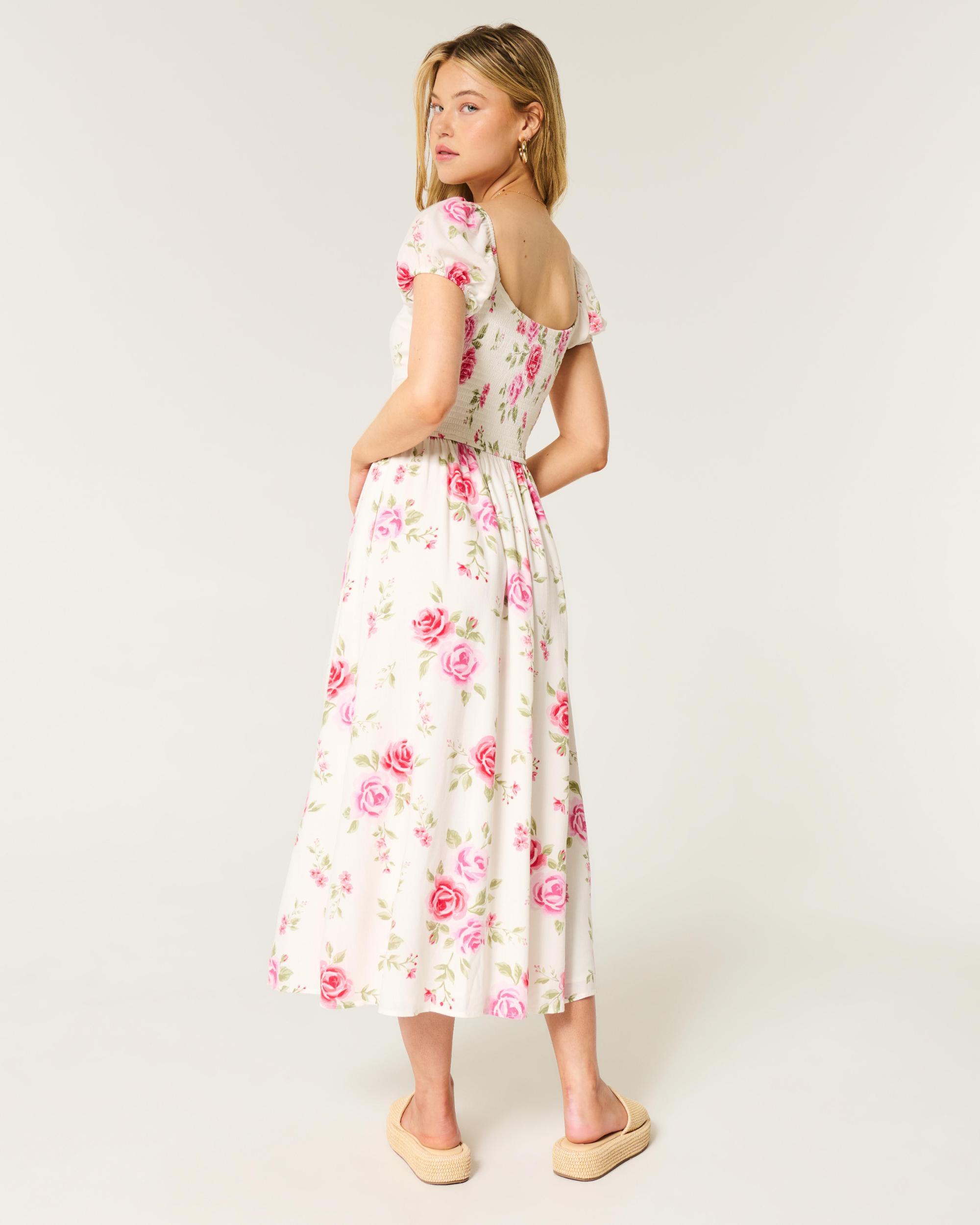 Cinch Bust Drop-Waist Maxi Dress Product Image