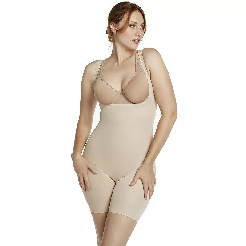 Naomi & Nicole Firm Control Shapewear Unbelievable Comfort Thigh Slimming Torsette Bodysuit 7071, Womens Product Image