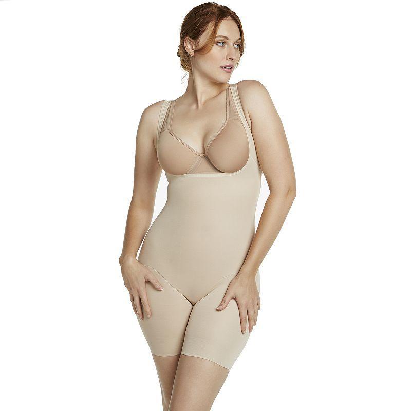 Naomi & Nicole Firm Control Shapewear Unbelievable Comfort Thigh Slimming Torsette Bodysuit 7071, Womens Product Image