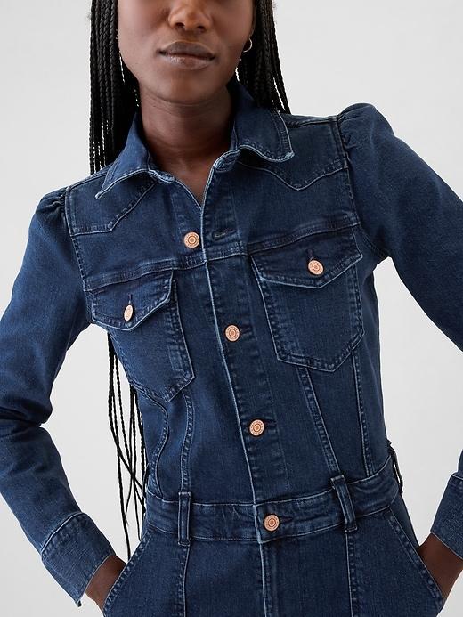 Western Denim Jumpsuit Product Image