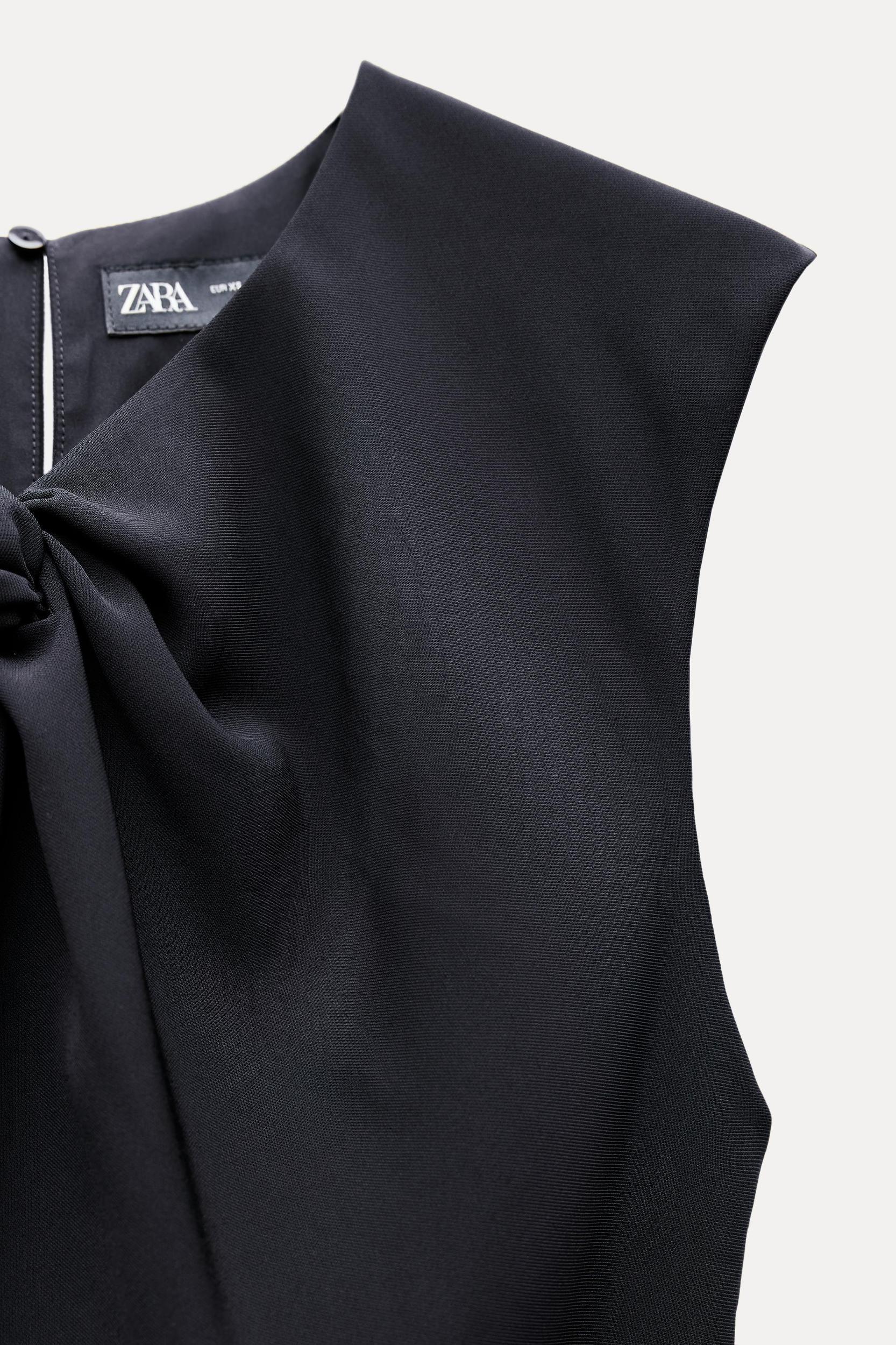 MIDI DRESS WITH FRONT TIE Product Image