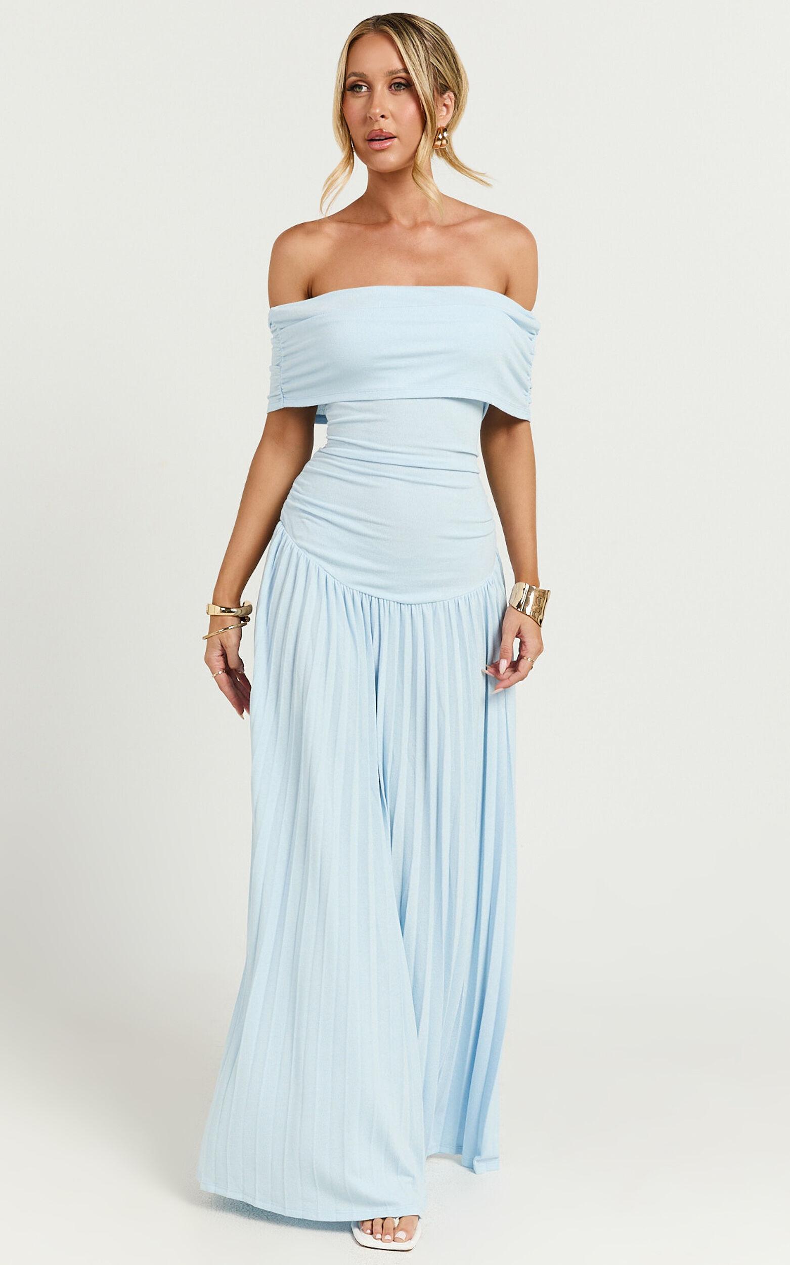 Lioness - Field of Dreams Maxi Dress in Soft Blue Product Image