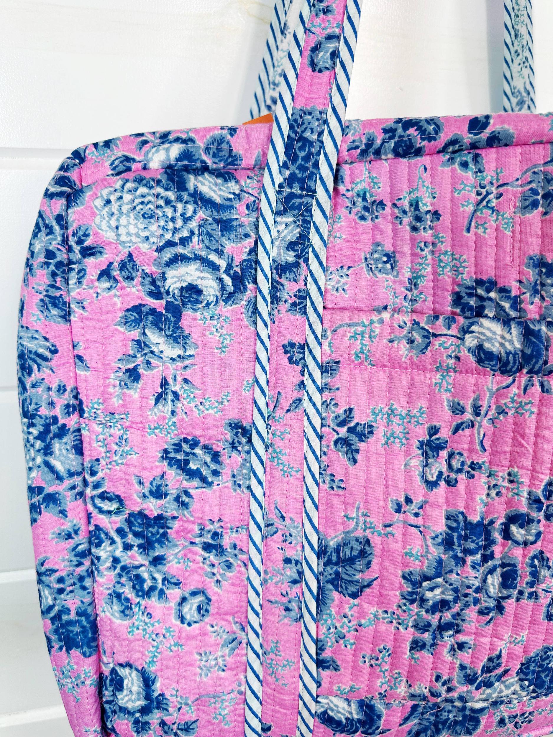 Cottage Floral Quilted Tote Bag Product Image