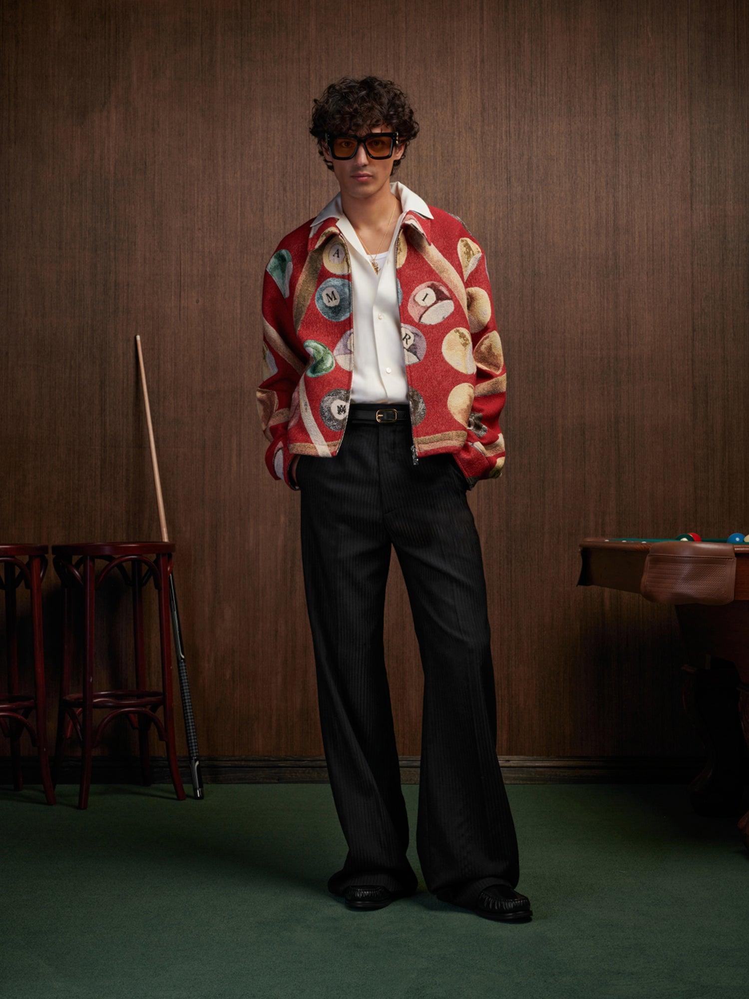 BILLIARDS TAPESTRY BLOUSON - Deep Red Male Product Image