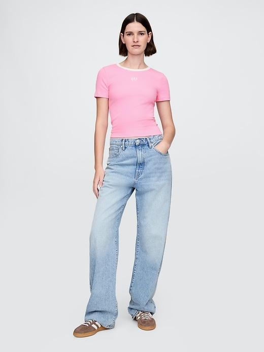 Modern Cropped Logo T-Shirt Product Image