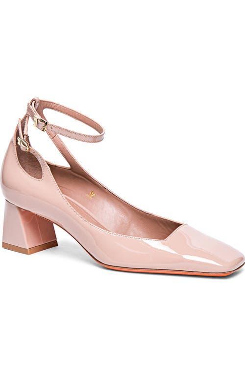 Womens 50MM Patent-Leather Ankle-Strap Pumps Product Image
