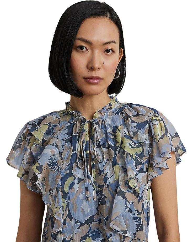 Crinkle Georgette Surplice Dress Product Image