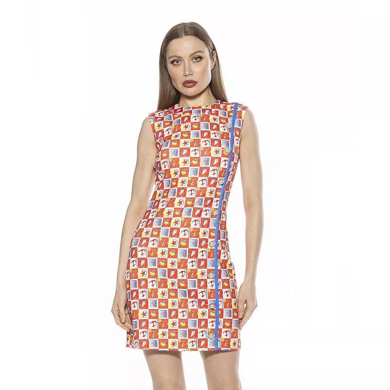 Women's ALEXIA ADMOR Armani Button Down Sleeveless Shift Dress, Size: XL, Green Product Image