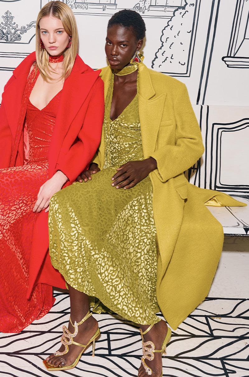 PHOEBE OVERSIZED TRENCH IN GREEN Product Image