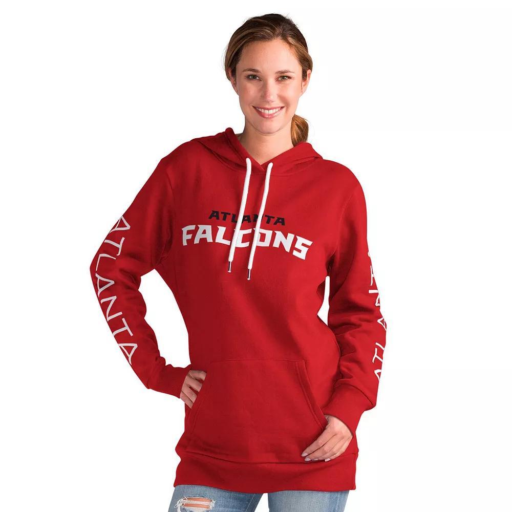 Women's G-III 4Her by Carl Banks Red Atlanta Falcons Extra Inning Pullover Hoodie, Size: Medium Product Image