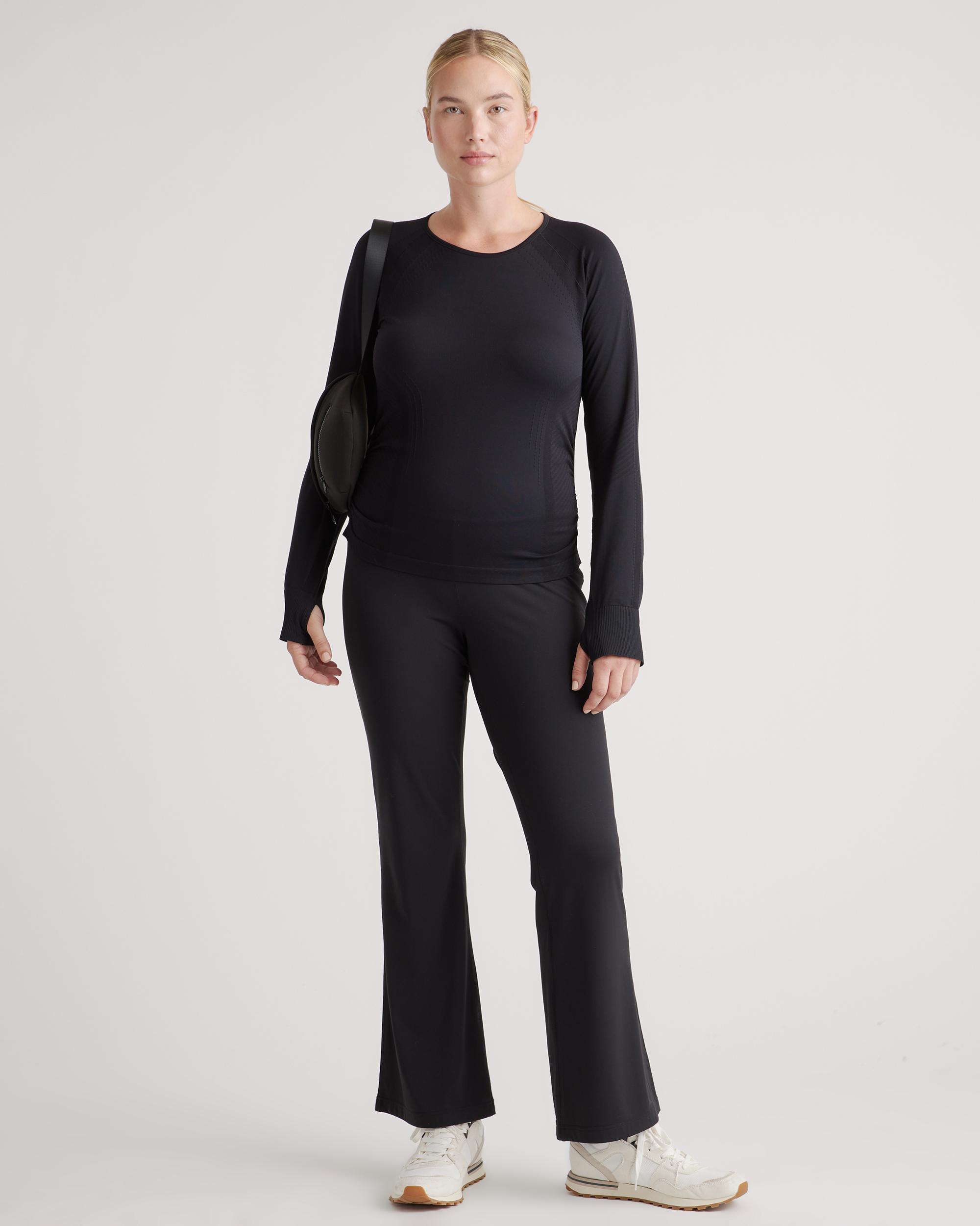 Quince | Women's Seamless Ruched Long Sleeve Top Nylon Product Image