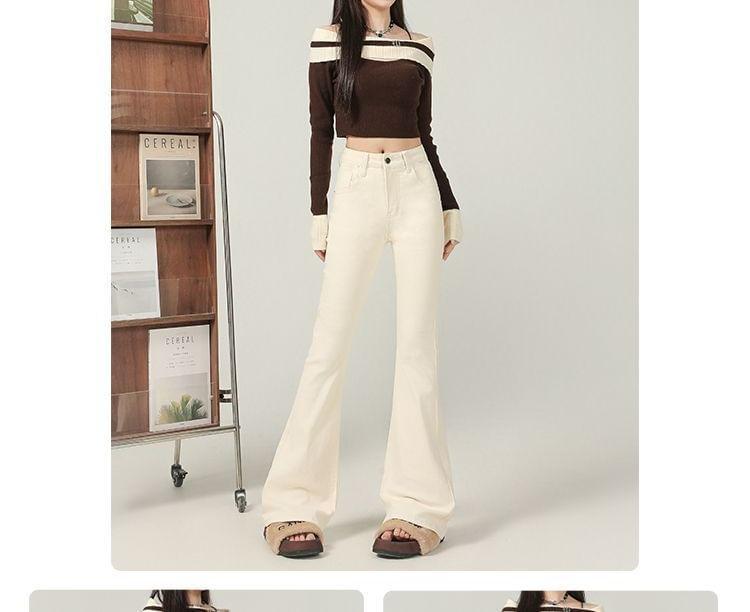 High Waist Flared Jeans (Various Designs) Product Image