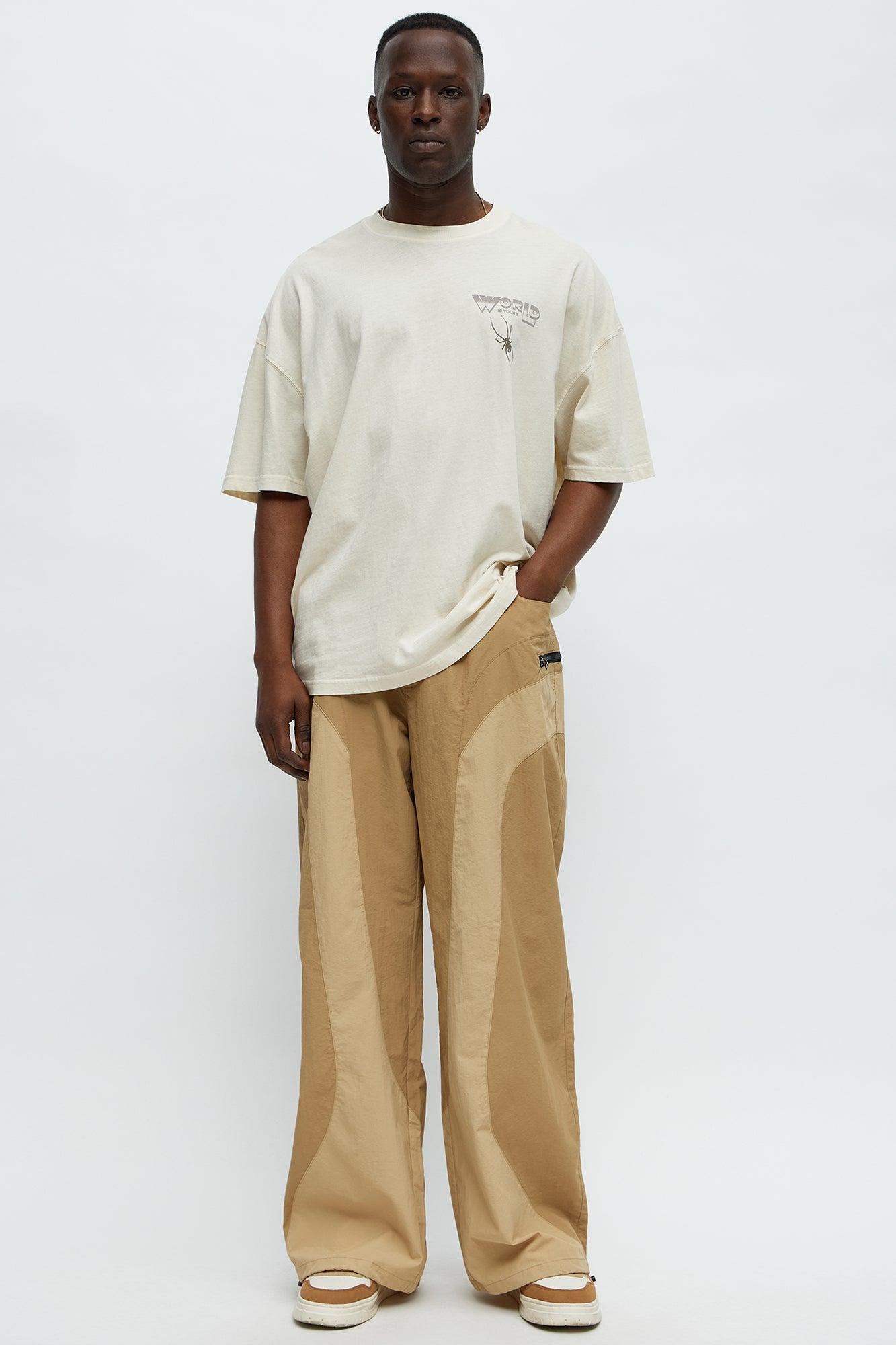 World Is Yours Oversized Short Sleeve Tee - Cream Product Image