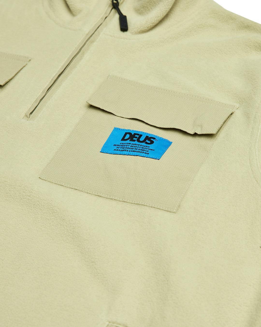 Section Zip Neck Fleece - Sage Green Product Image