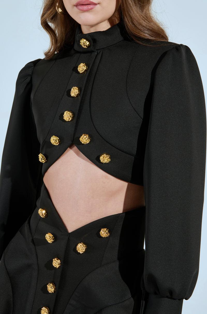 THINK ABOUT ME BLOUSE IN BLACK Product Image