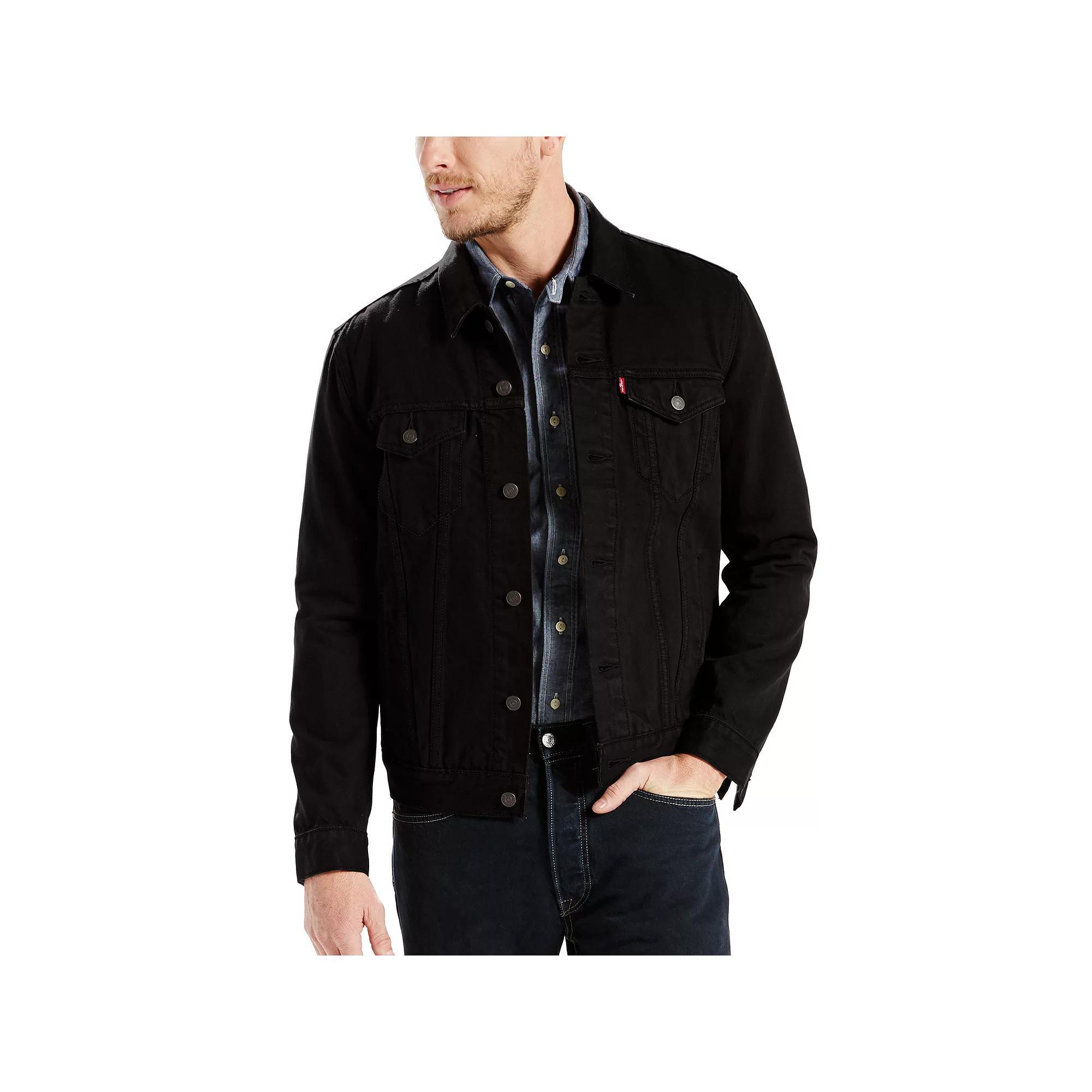Men's Levi's® Trucker Denim Jacket, Size: XL, Black Product Image