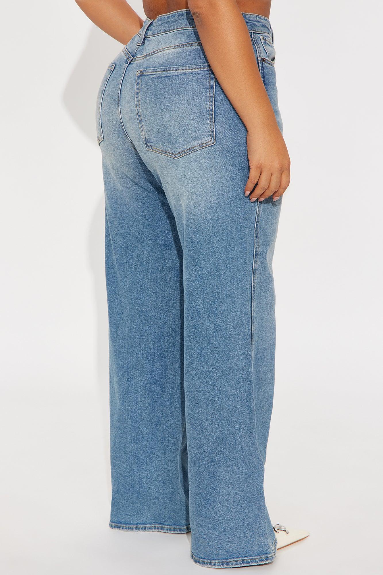 Eastside Low Rise Crossover Wide Leg Jean - Vintage Wash Product Image
