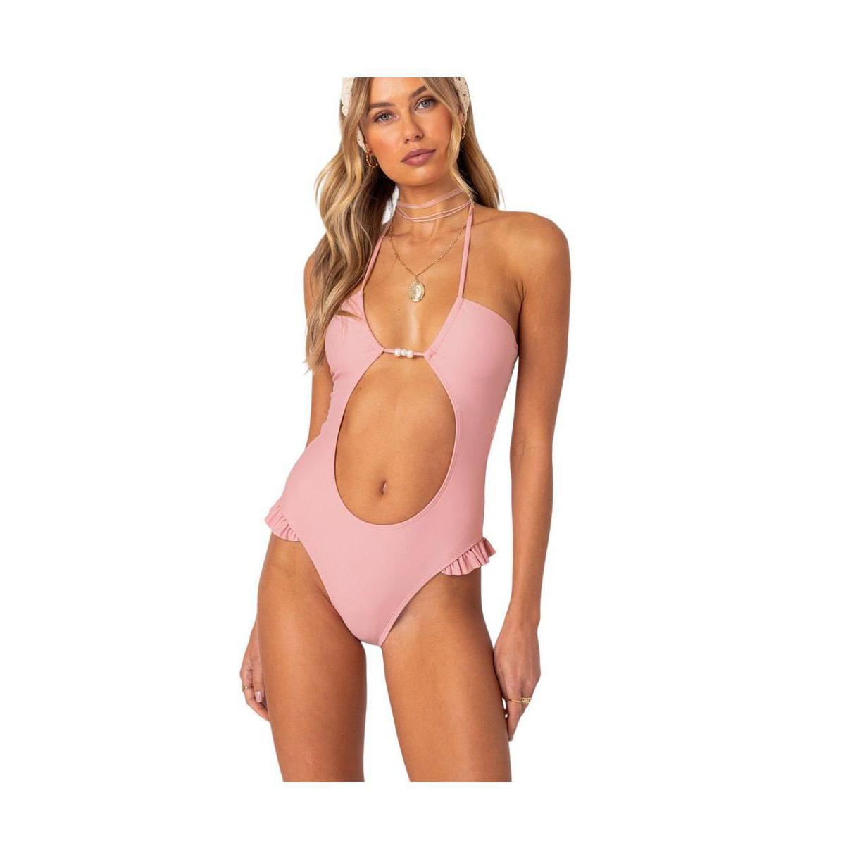 Edikted Womens Nea Cut Out One Piece Swimsuit Product Image