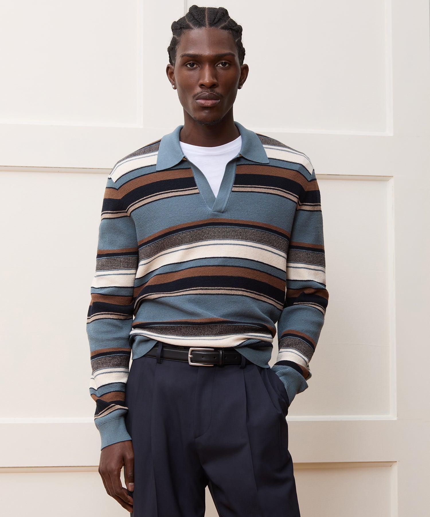Relaxed Silk-Cotton Montauk Sweater Polo Product Image