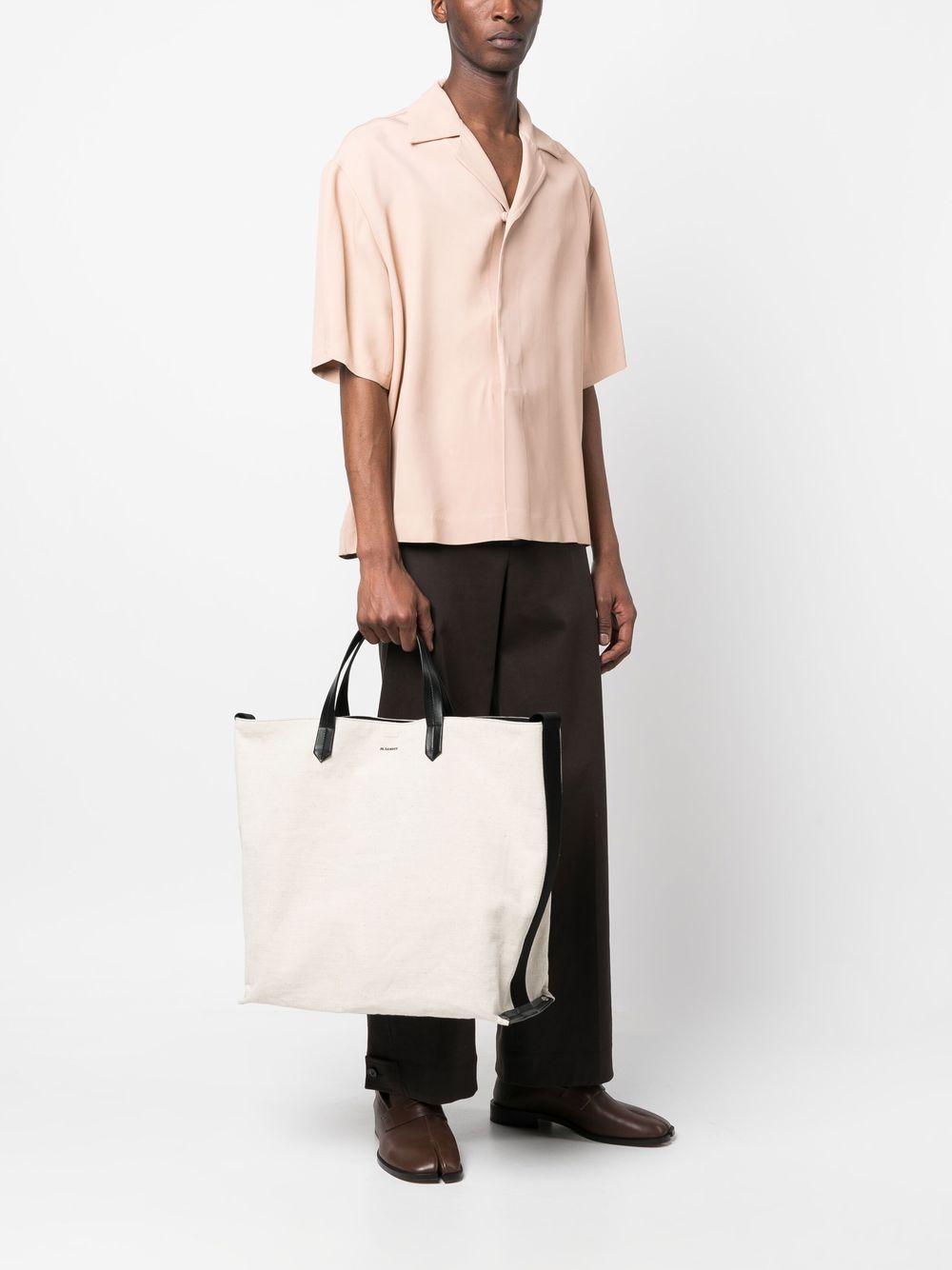 JIL SANDER Tape Medium Tote Bag In 280 Natural Product Image