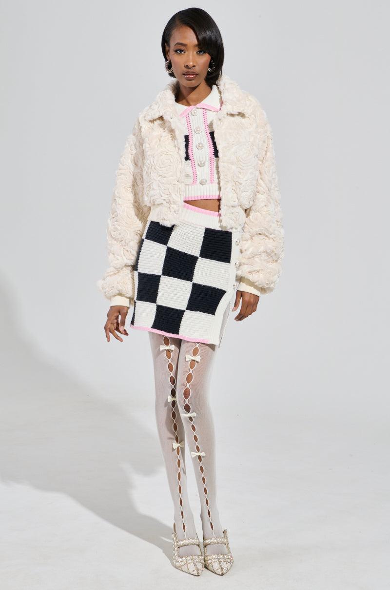 HIGH SPIRITS SWEATER KNIT MINI SKIRT Product Image