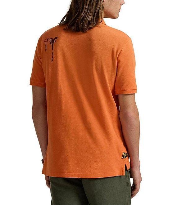 Polo Ralph Lauren Classic Fit Mesh Graphic Short Sleeve Polo Shirt Product Image