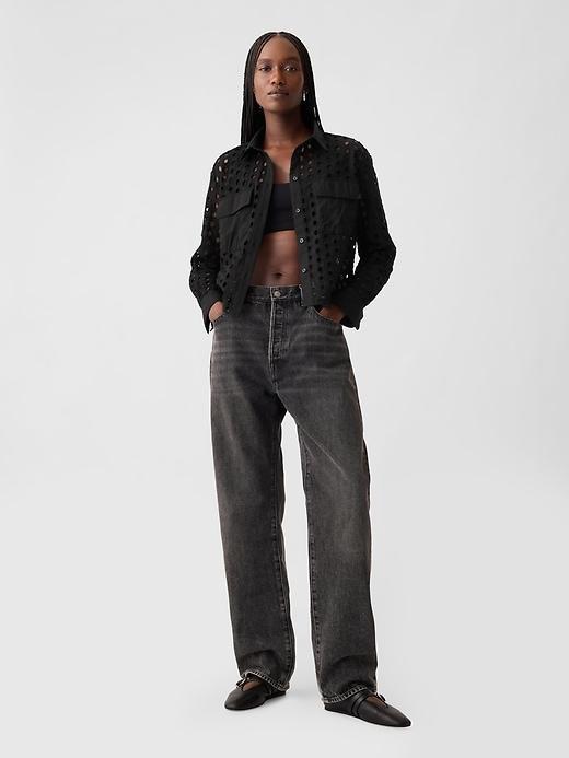Organic Cotton Poplin Cropped Shirt Product Image