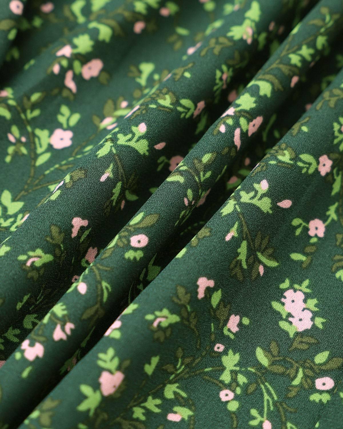 The Floral Tie Straps Midi Dress Female Product Image