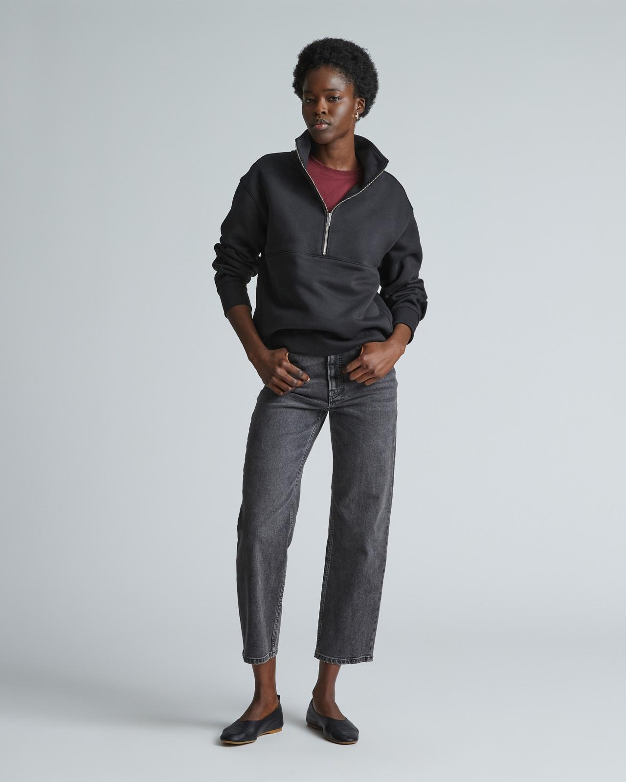 Womens ReTrack Half-Zip Sweatshirt by Everlane Product Image