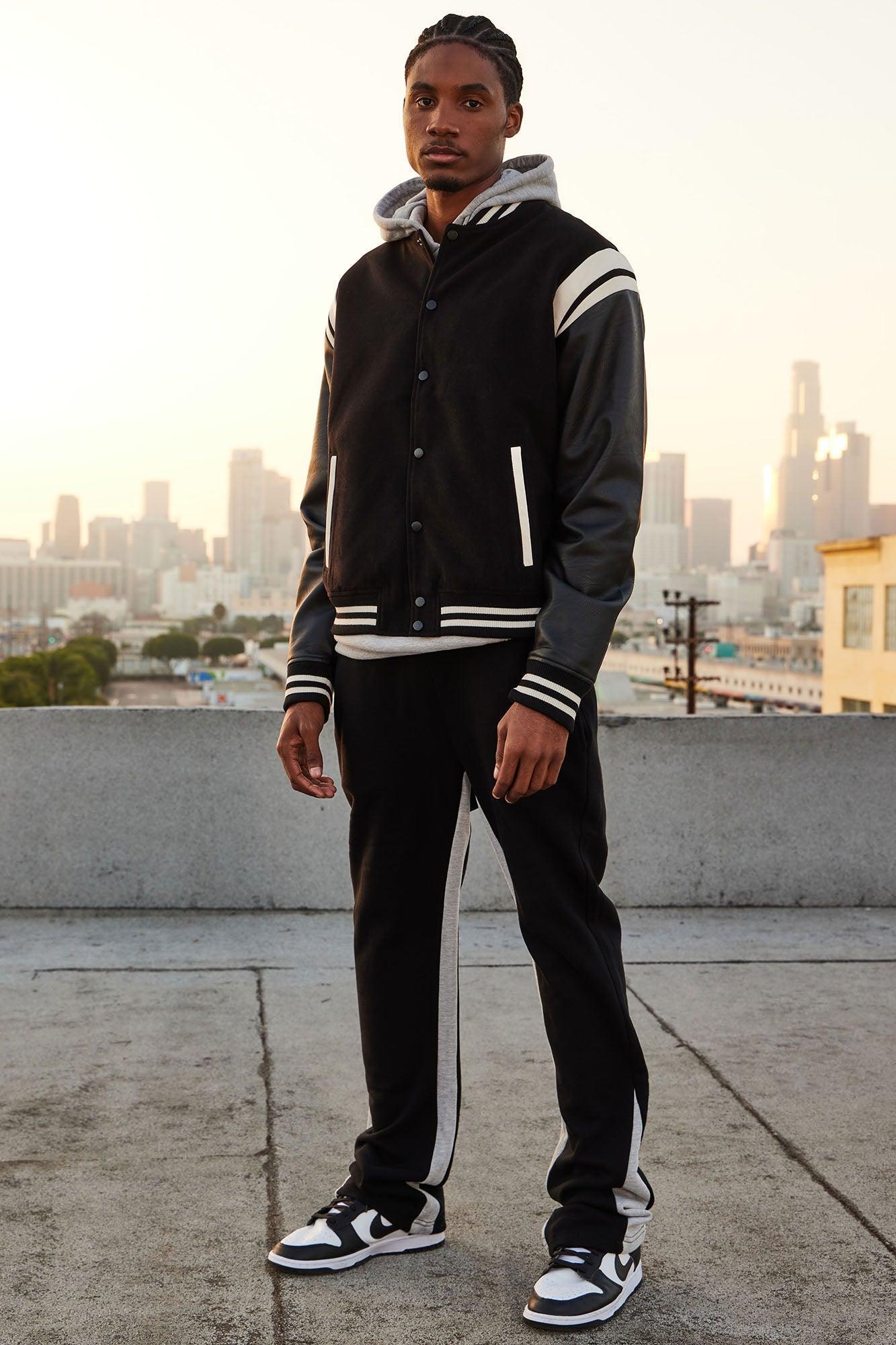 Tyson Flared Sweatpants - Black Product Image