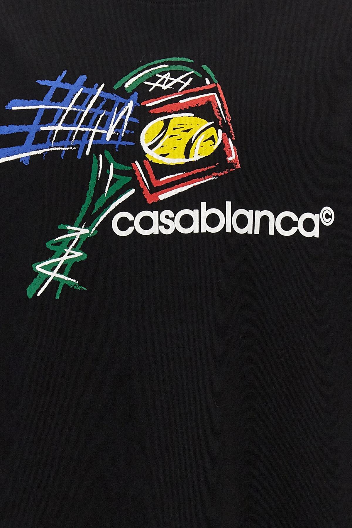 Black Croquis De Tennis T-Shirt Product Image