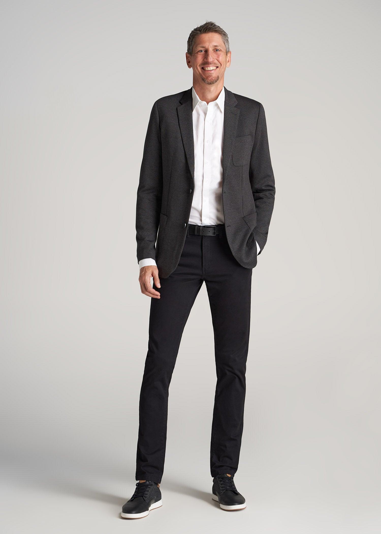 Carman TAPERED Chinos for Tall Men in Russet Brown Product Image