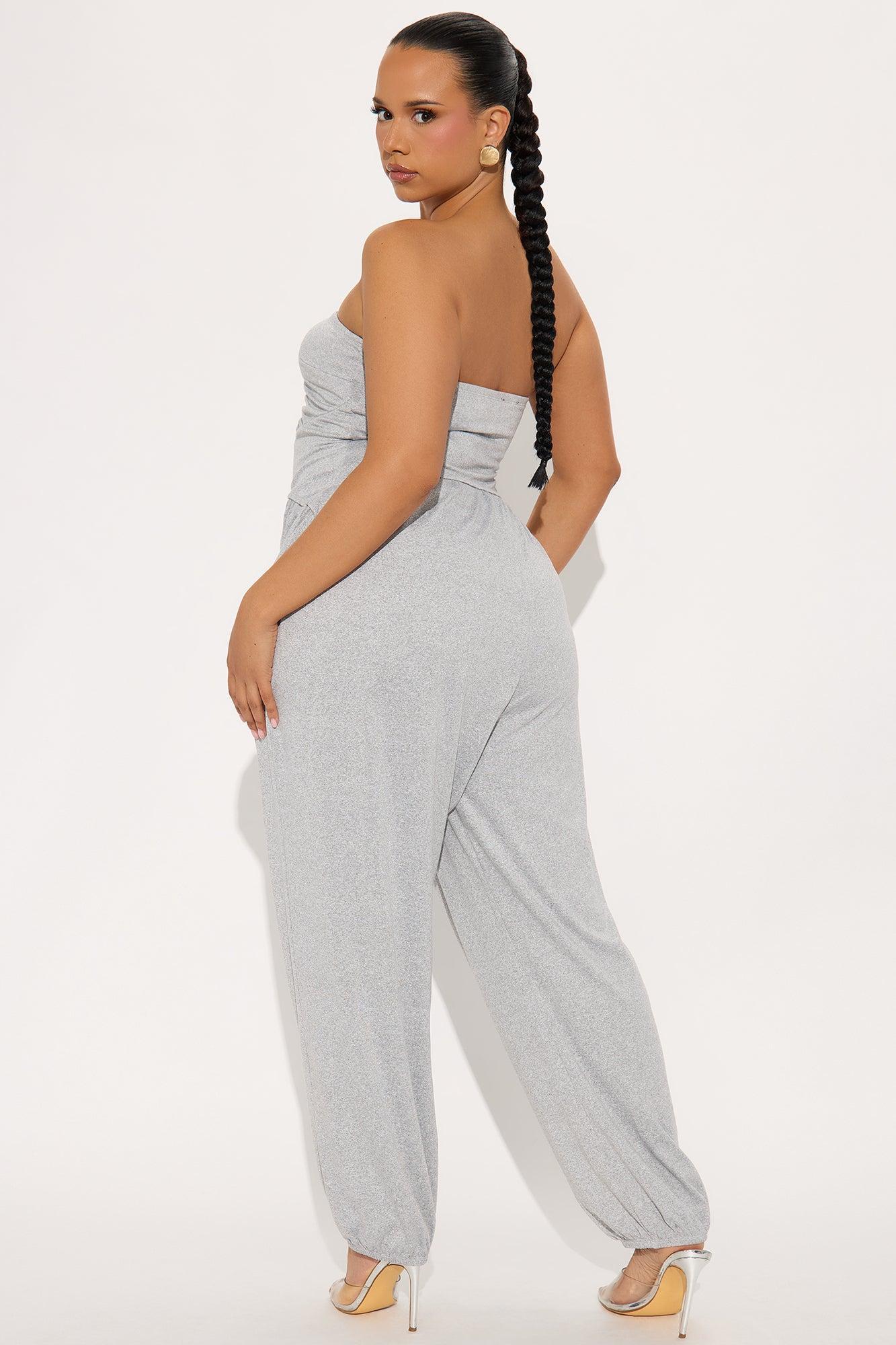 Jasmine Jumpsuit - Heather Grey Product Image