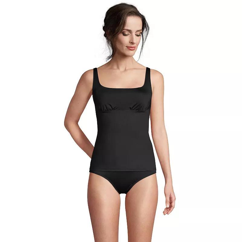 Womens Lands End DD-Cup UPF 50 Squareneck Underwire Tankini Top Product Image