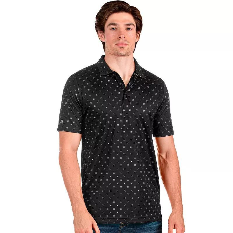 Men's Antigua Spark Polo, Size: XL, Black Black Product Image