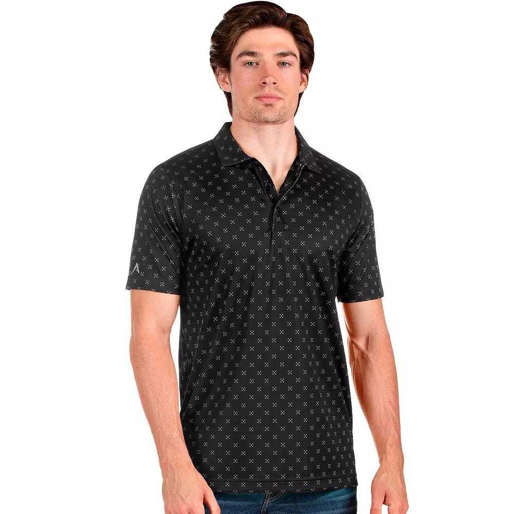 Men's Antigua Spark Polo, Size: XL, Black Black Product Image