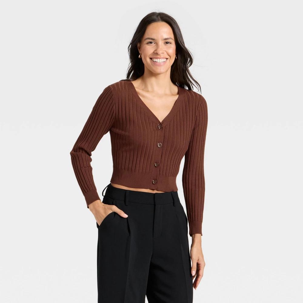 Women's Button-Front Cardigan - A New Day™ Product Image