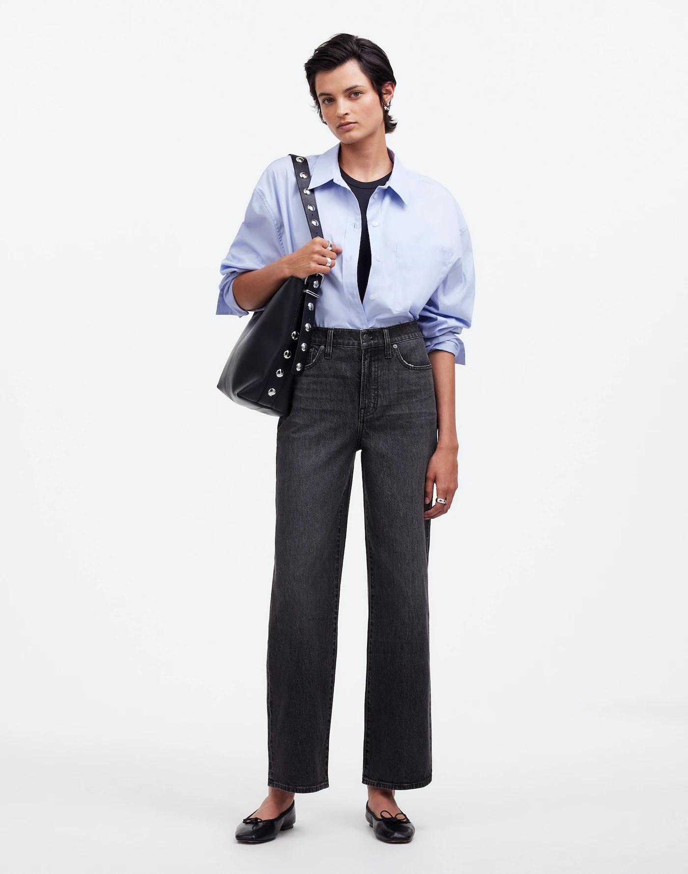 The Tall Perfect Vintage Wide-Leg Crop Jean Product Image