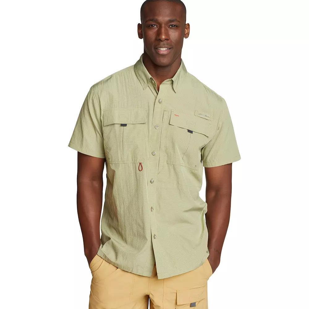 Men's Eddie Bauer Short Sleeve UPF Guide 2.0 Shirt, Size: Small, Green Olive Product Image