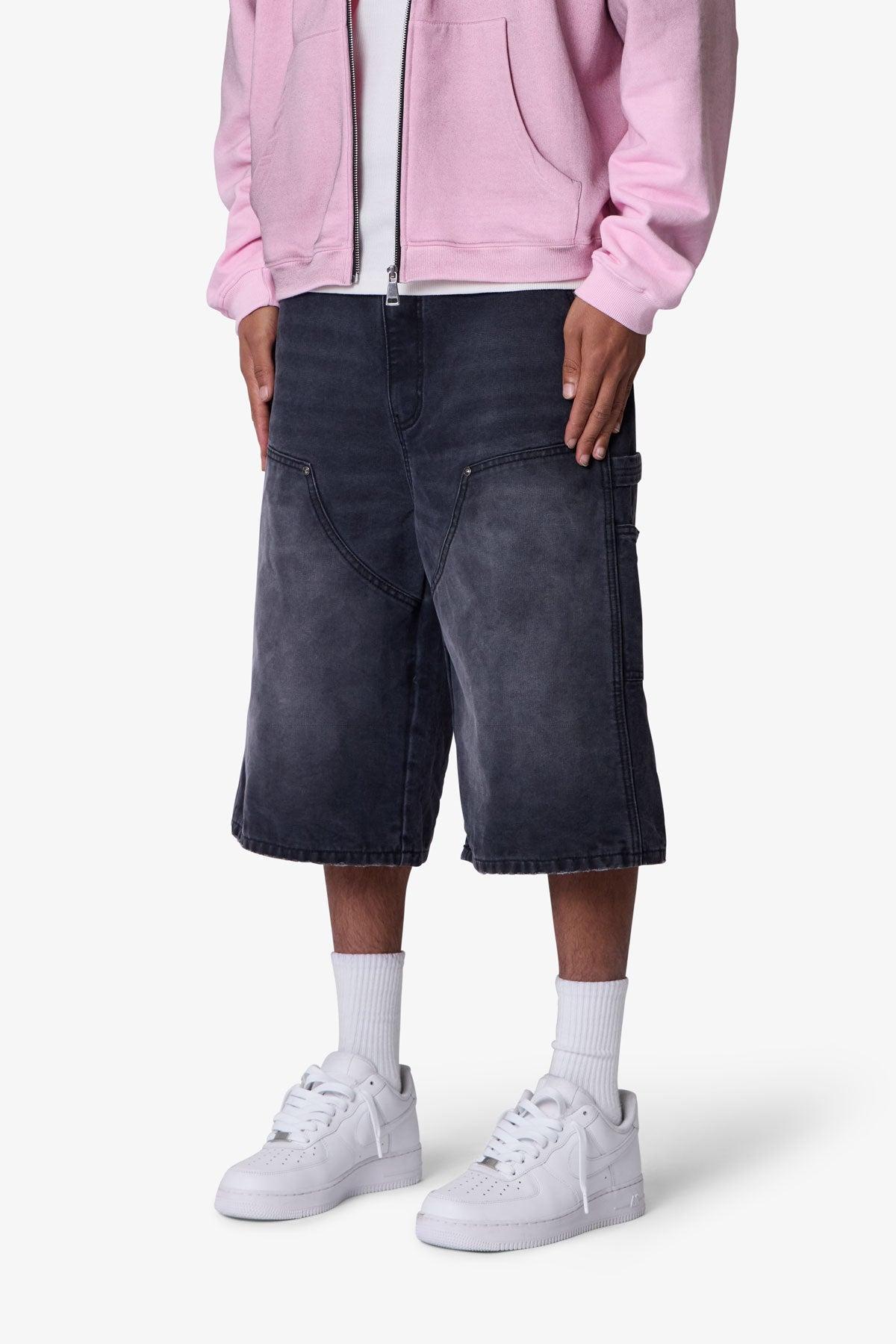 Ultra Baggy Carpenter Shorts - Washed Black Product Image