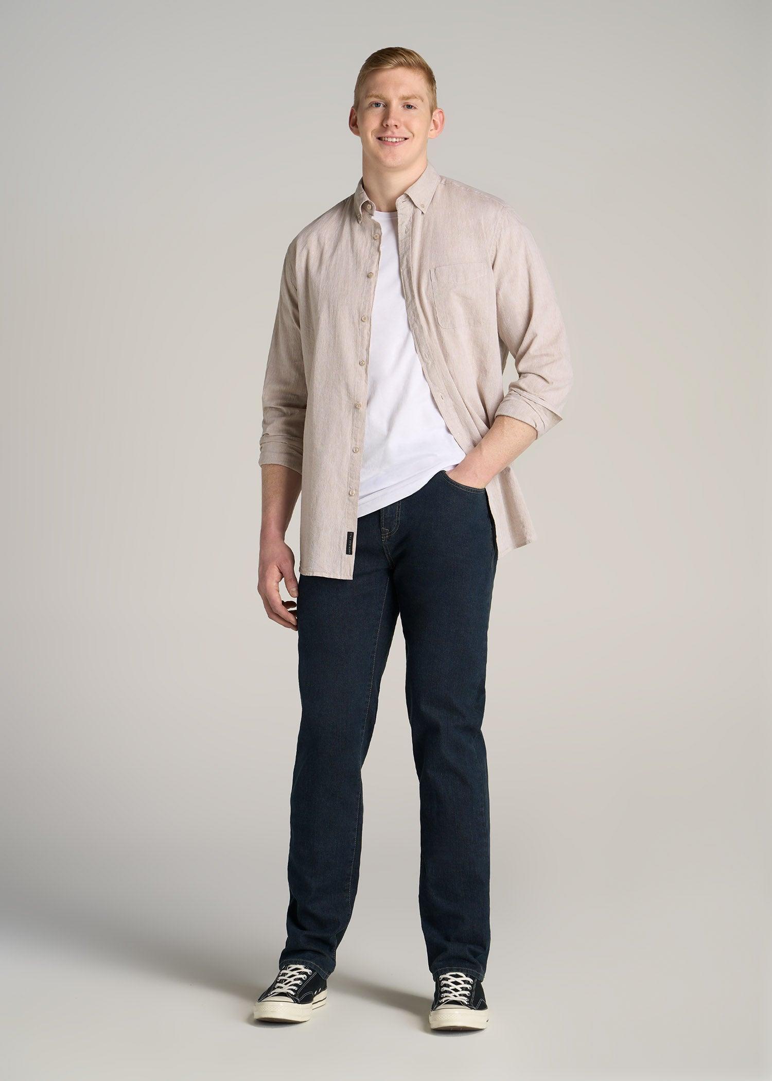J1 STRAIGHT LEG Jeans for Tall Men in Dark Rinse Product Image