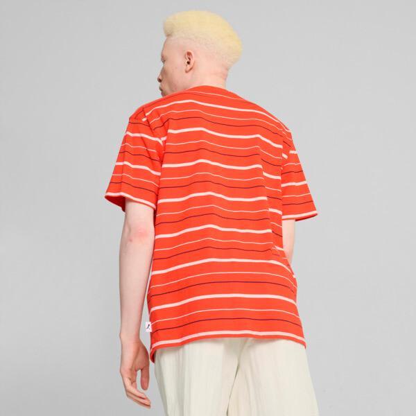 PUMA MMQ Men's Striped T-Shirt Product Image