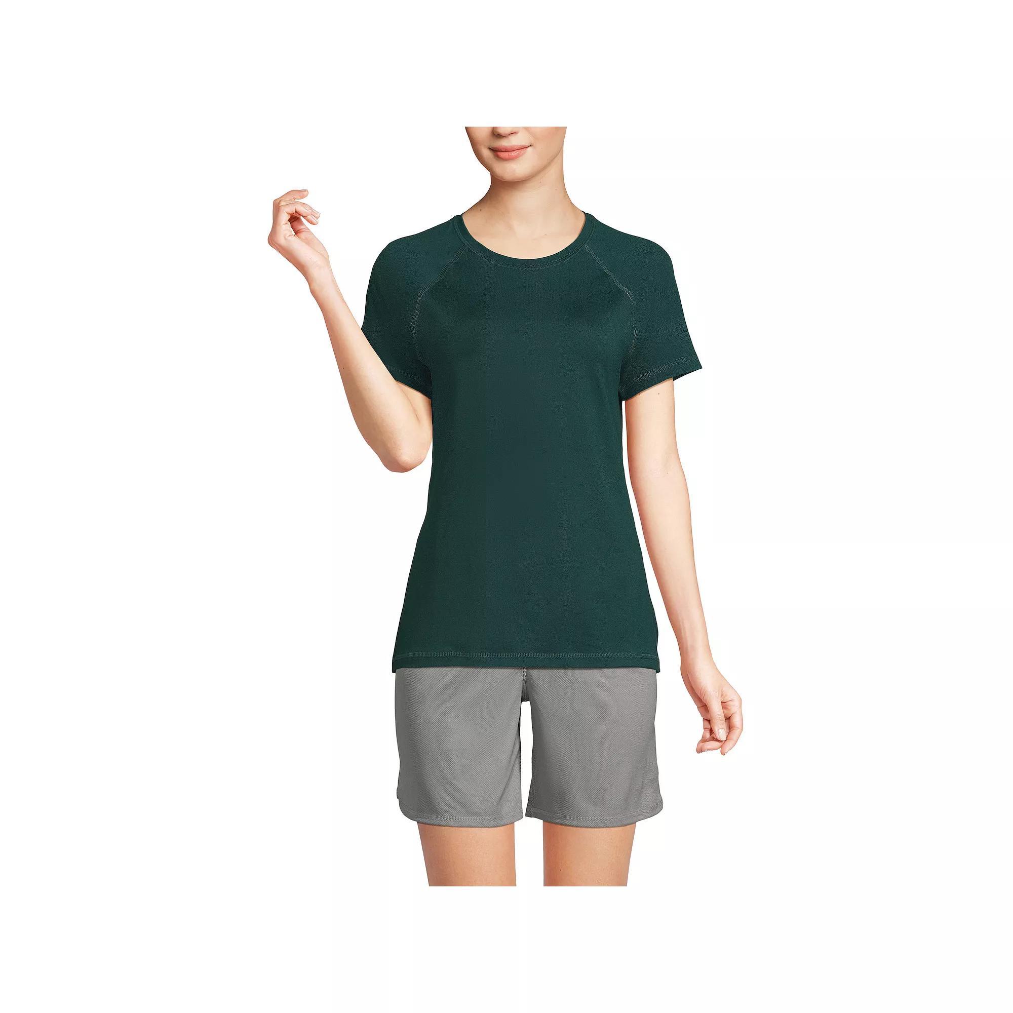 Womens Lands End School Uniform Short Sleeve Active Tee Product Image